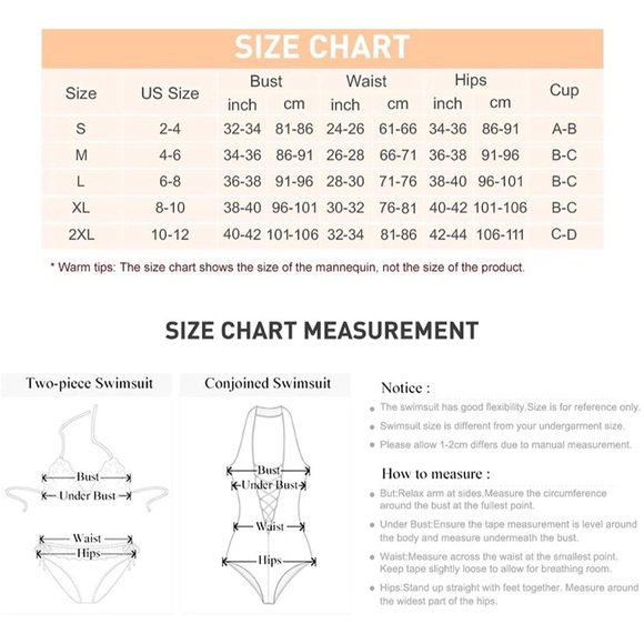 ZAFUL Women Padded Scoop Neck Bikini size small - Picture 4 of 6